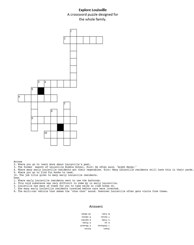 Easy Crossword_Explore Louisville