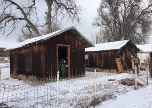 Two rustic cabins