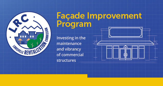 Banner advertising facade improvement program