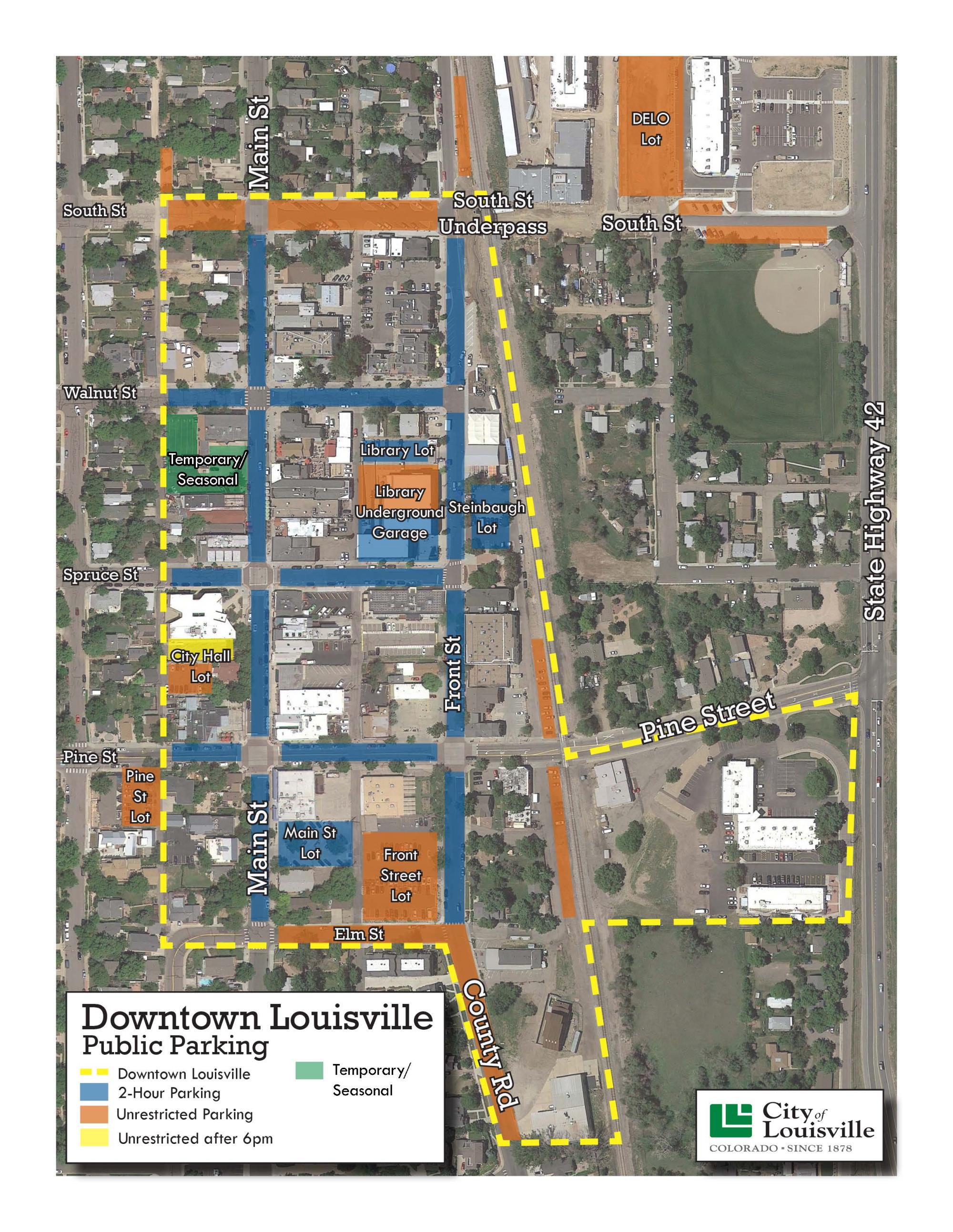 2018 Downtown Parking Map